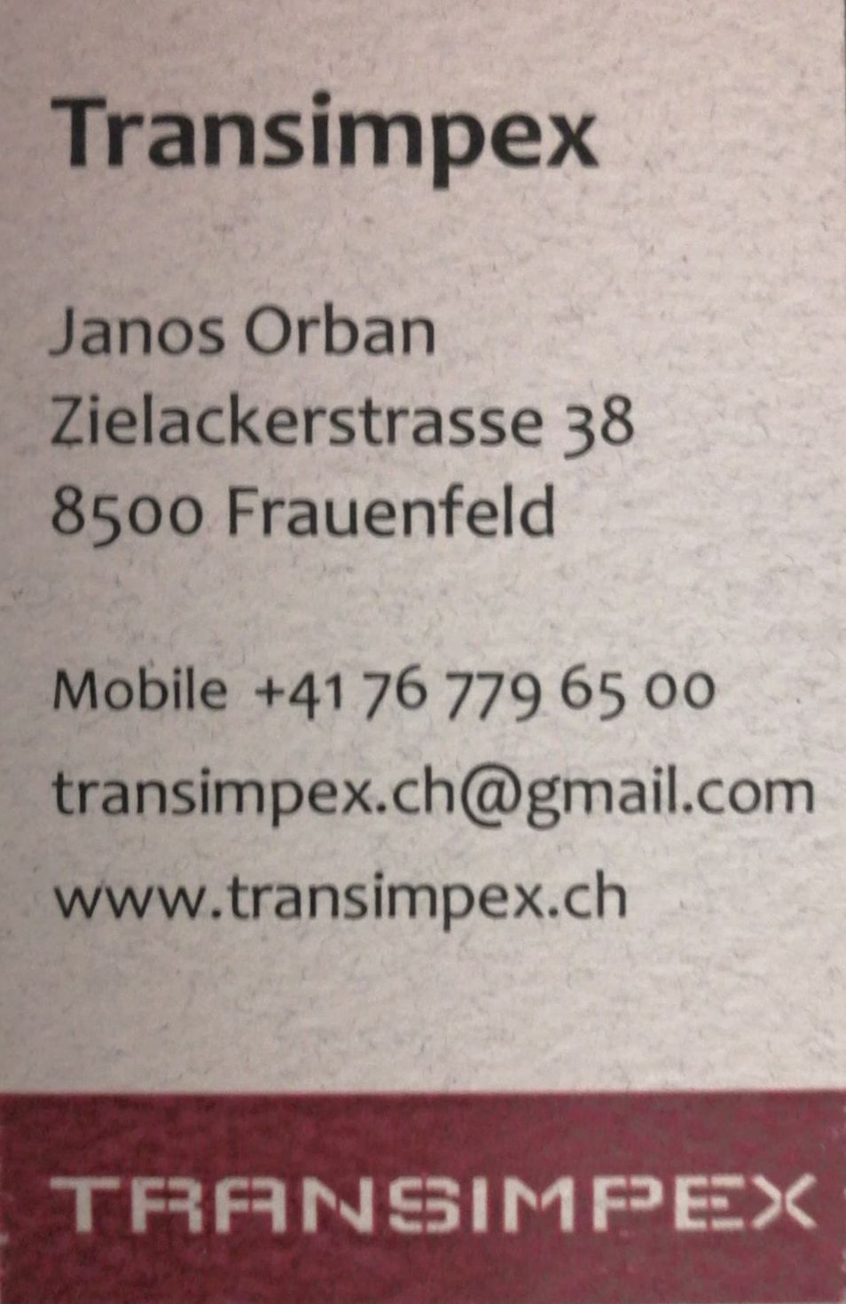 Nemzetközi Költözetetés - Transimpex - Orbán János